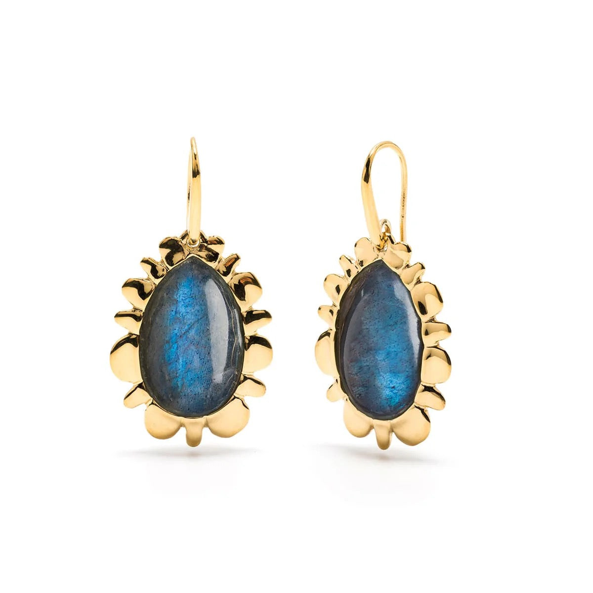 Capucine De Wulf Bliss Drop Earrings - Blue Labradorite