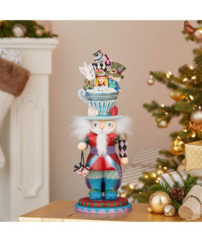 Kurt S. Adler, Inc. - 18“ Hollywood Nutcrackers™ Alice Teacup Hat Nutcracker