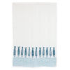 Bertozzi Panarea Fish & Wave Linen Throw 55 X 78