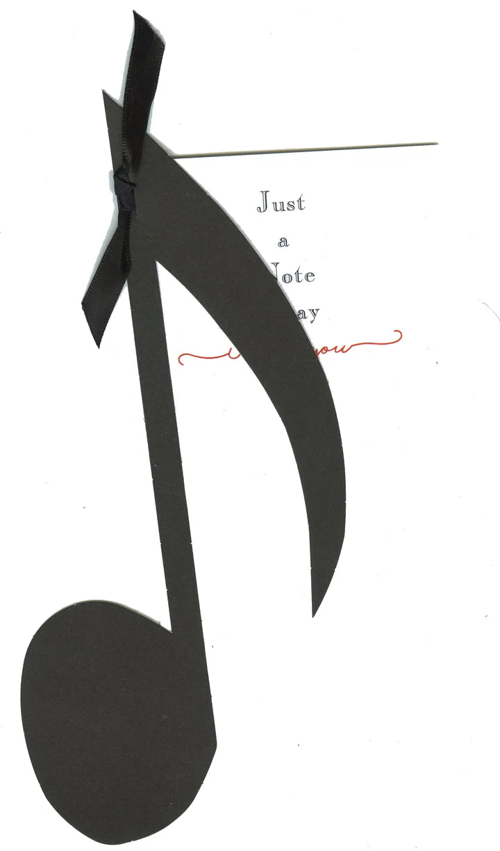 Stevie Streck Musical Note Greeting Card