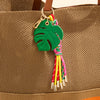 Palm Leaf Bag Charm/Key Ring