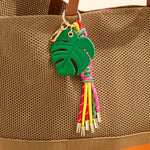 Palm Leaf Bag Charm/Key Ring