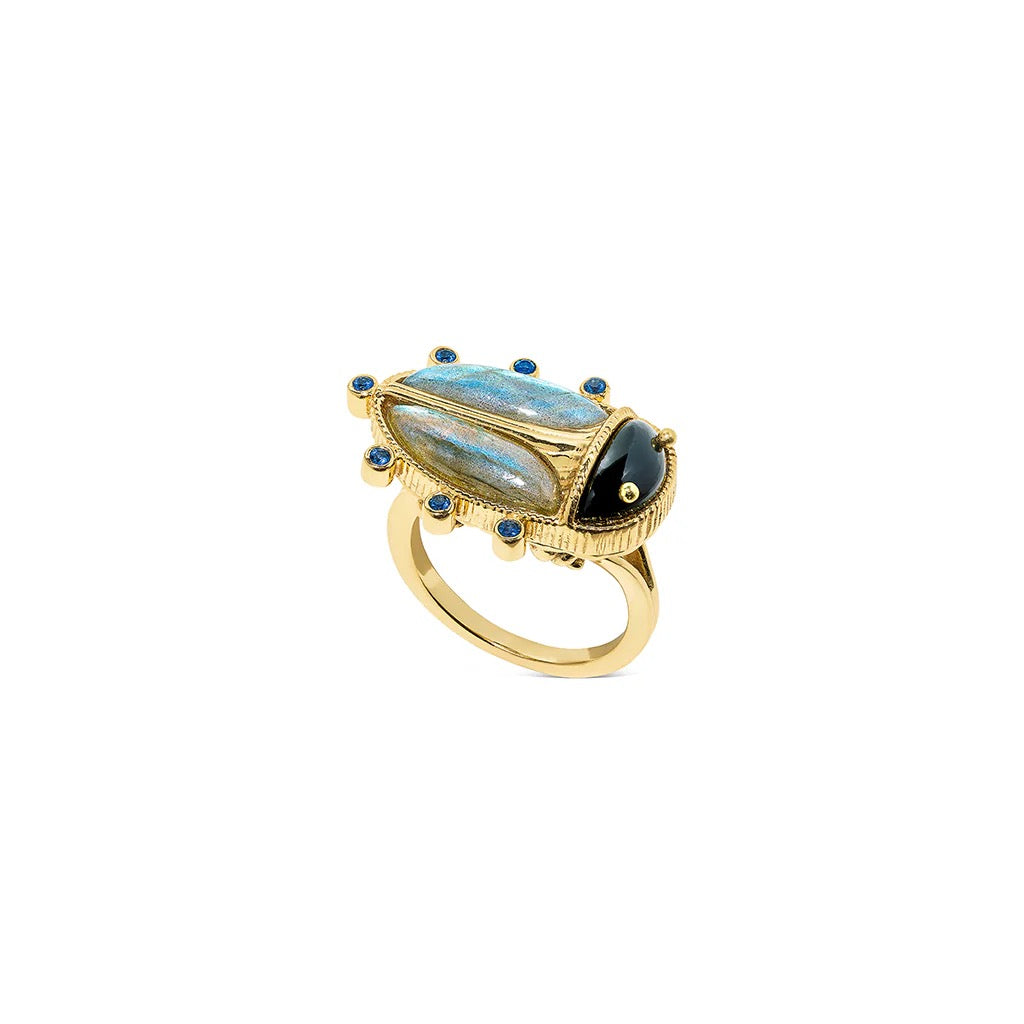 Capucine De Wulf Scarab Ring, Size 7