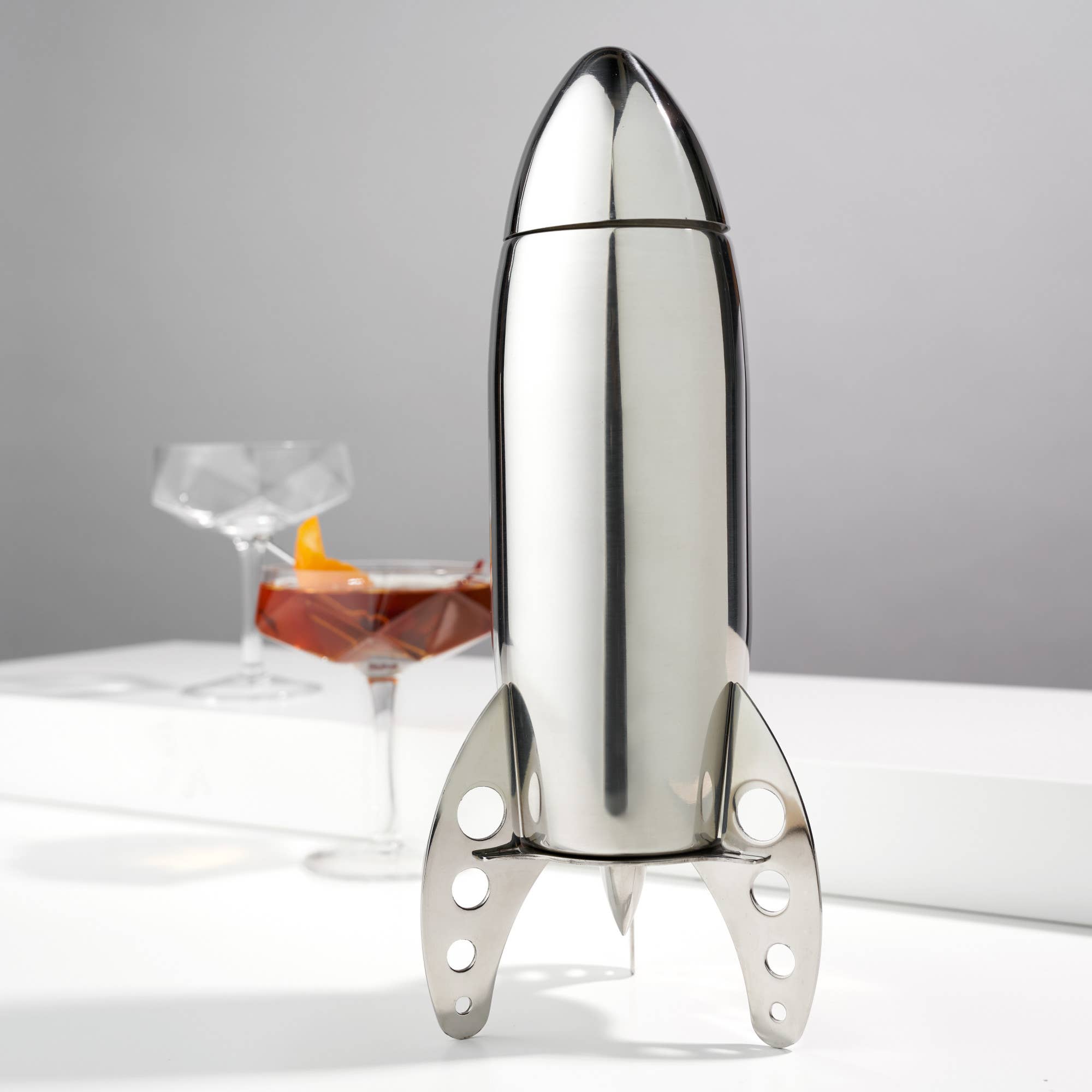 Viski - Irving™ Stainless Steel Rocket Cocktail Shaker