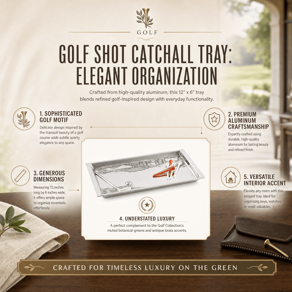 Golf Shot Catchall Tray