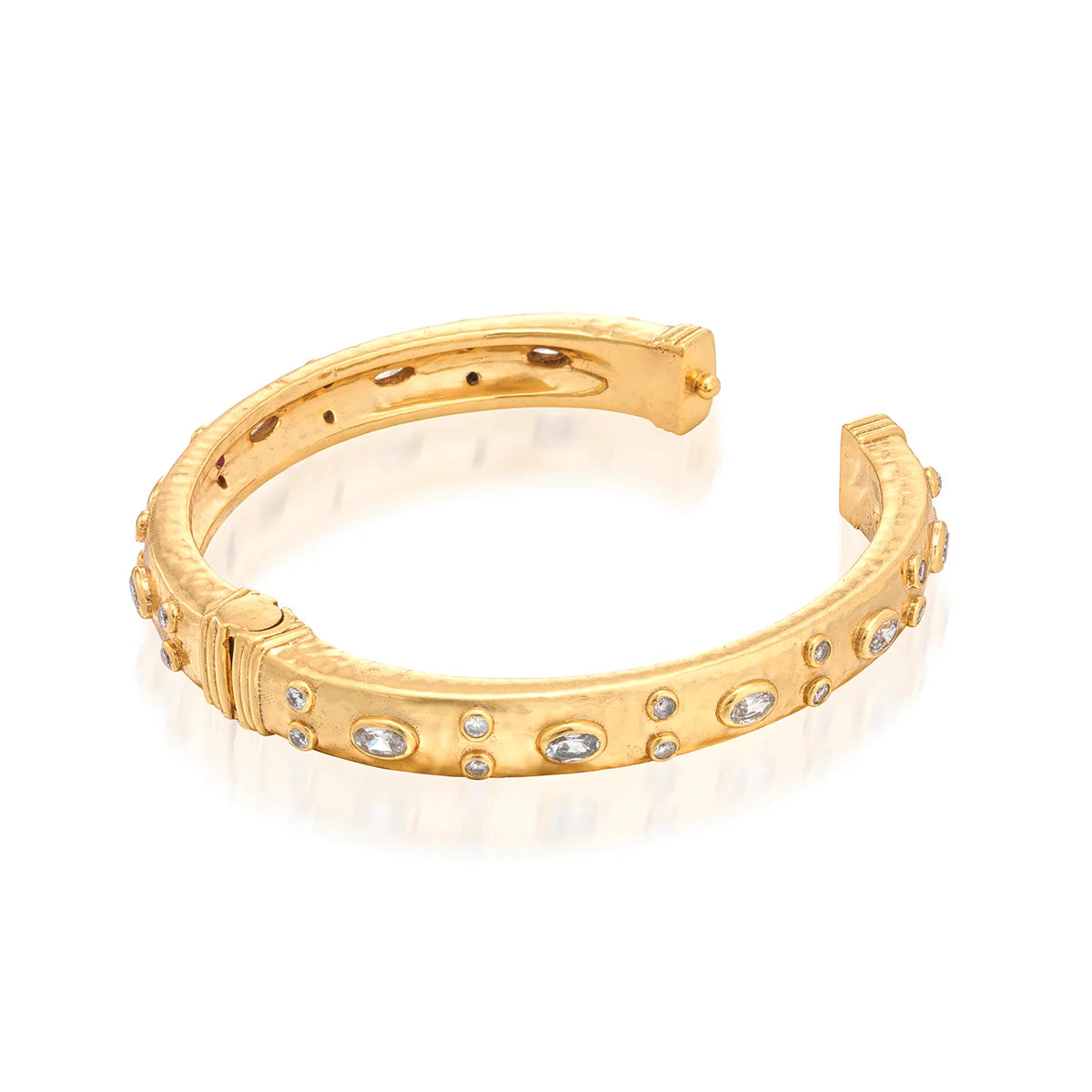 Capucine De Wulf Maharani Bangle ~ Clear Cubic Zirconia