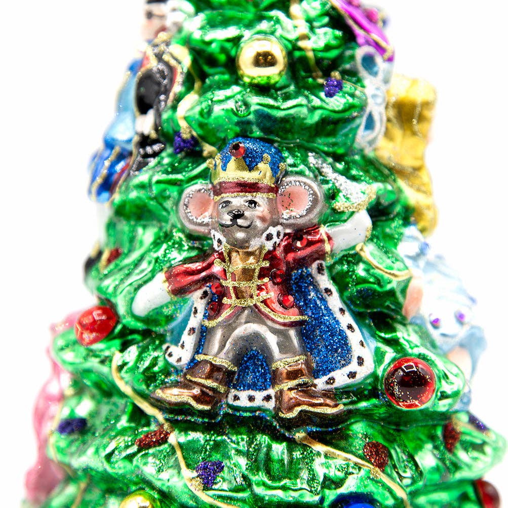Jay Strongwater - Clara and the Nutcracker Glass Ornament