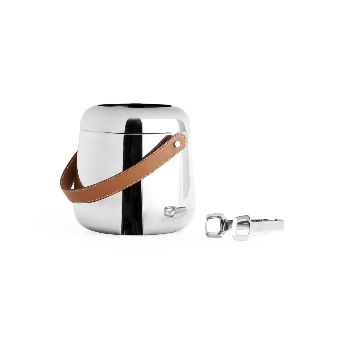 Nambe - Ice Bucket w/ Tongs