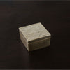 Sierra Modern Lines Medium Lidded Box (Gold)