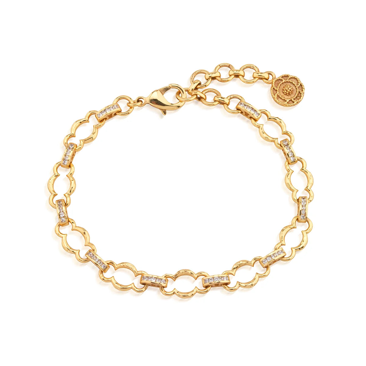Capucine De Wulf Maharani Petite Chain Bracelet ~ Clear Cubic Zirconia