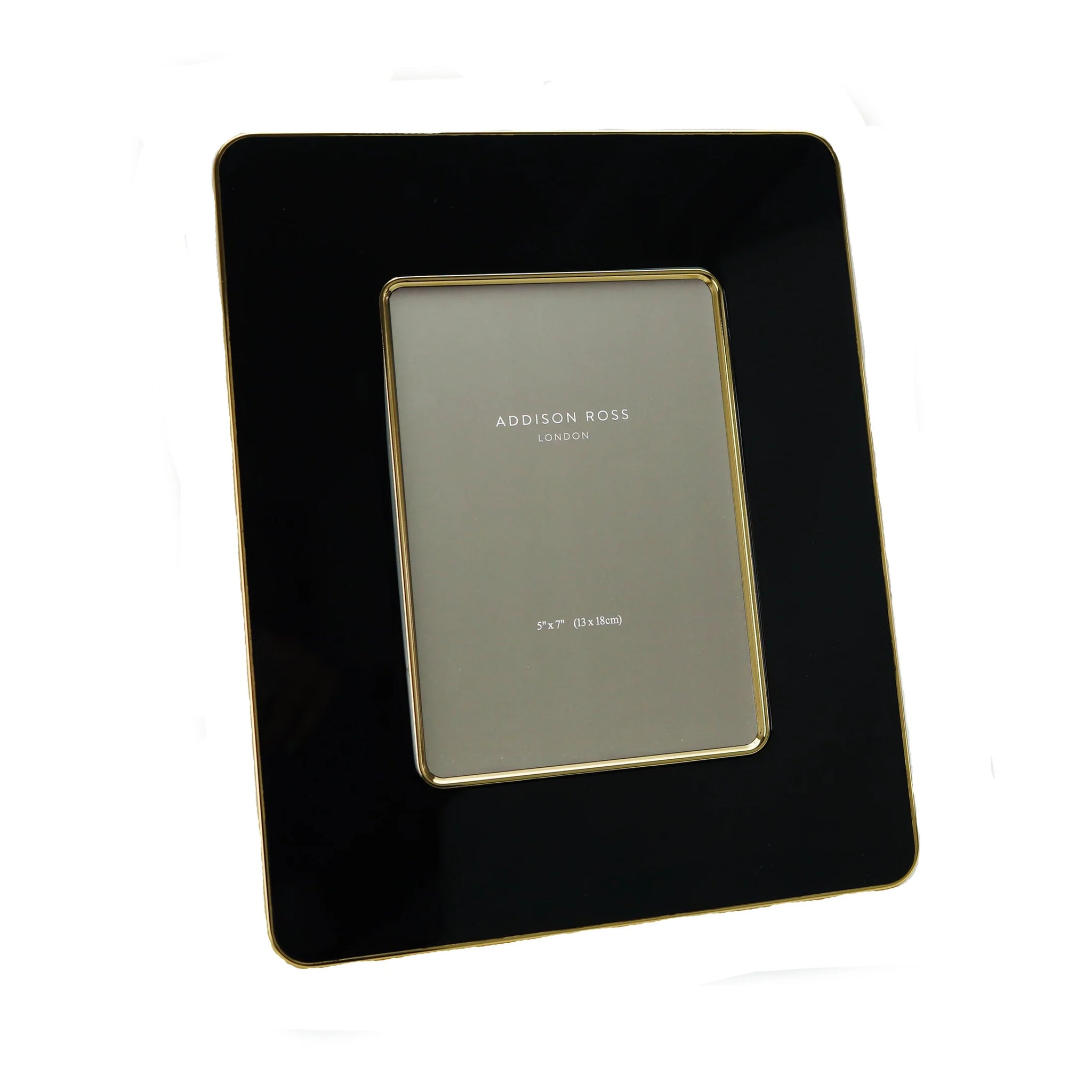 Addison Ross Black & Gold Enamel Studio Photo Frame 5x7