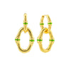 Capucine De Wulf Bangkok Bamboo Link Earrings, Green