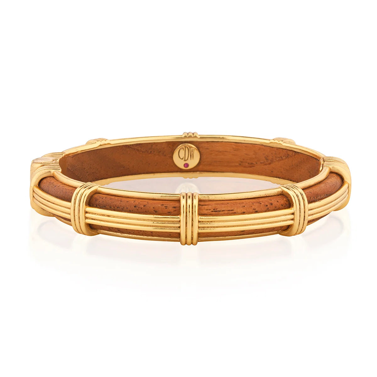 Capucine De Wulf Gaia Petite Hinged Bangle S/M ~ Teak