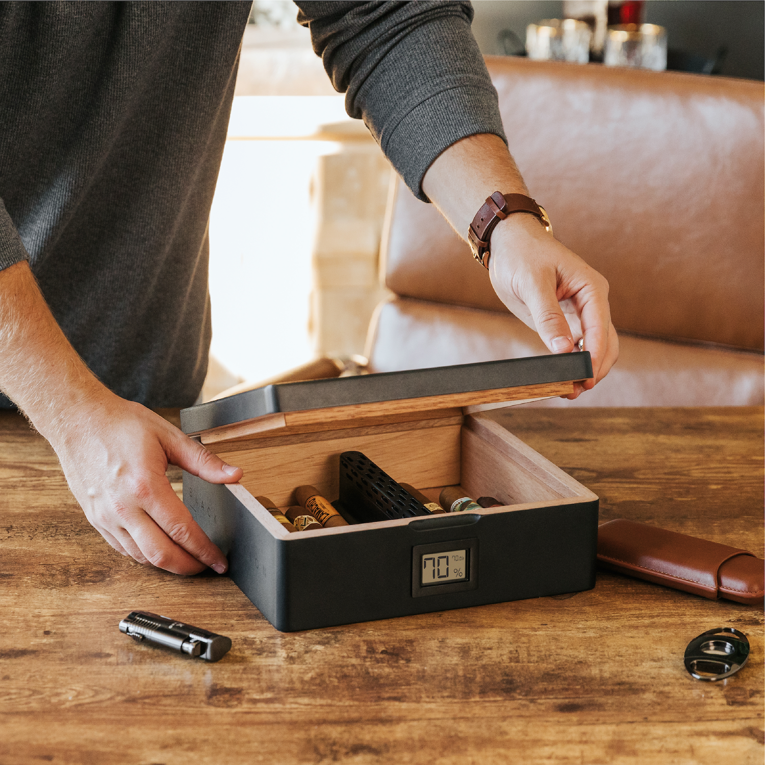 Case Elegance - MAG Humidor - Matte Black