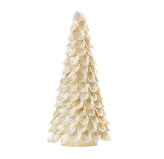 Dekorasyon Gifts  Decor - Abalone Shell Cone Tree (Ecru)