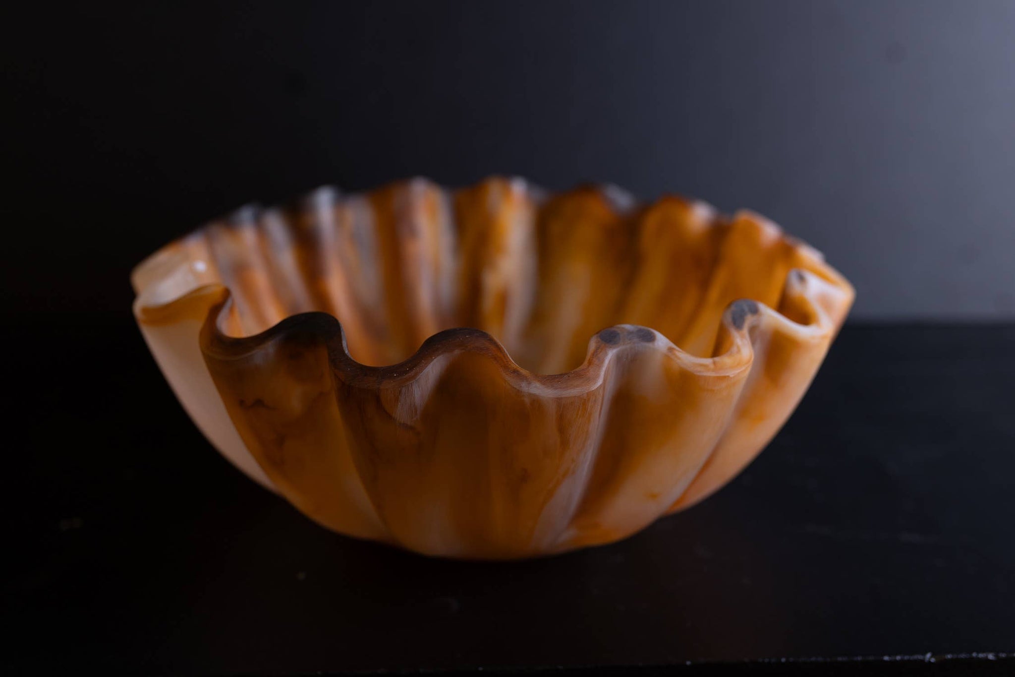 BIDKhome - Tortoiseshell Salad Bowl Dia 11.80"
