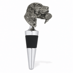 Labrador & Duck Pewter Bottle Stopper