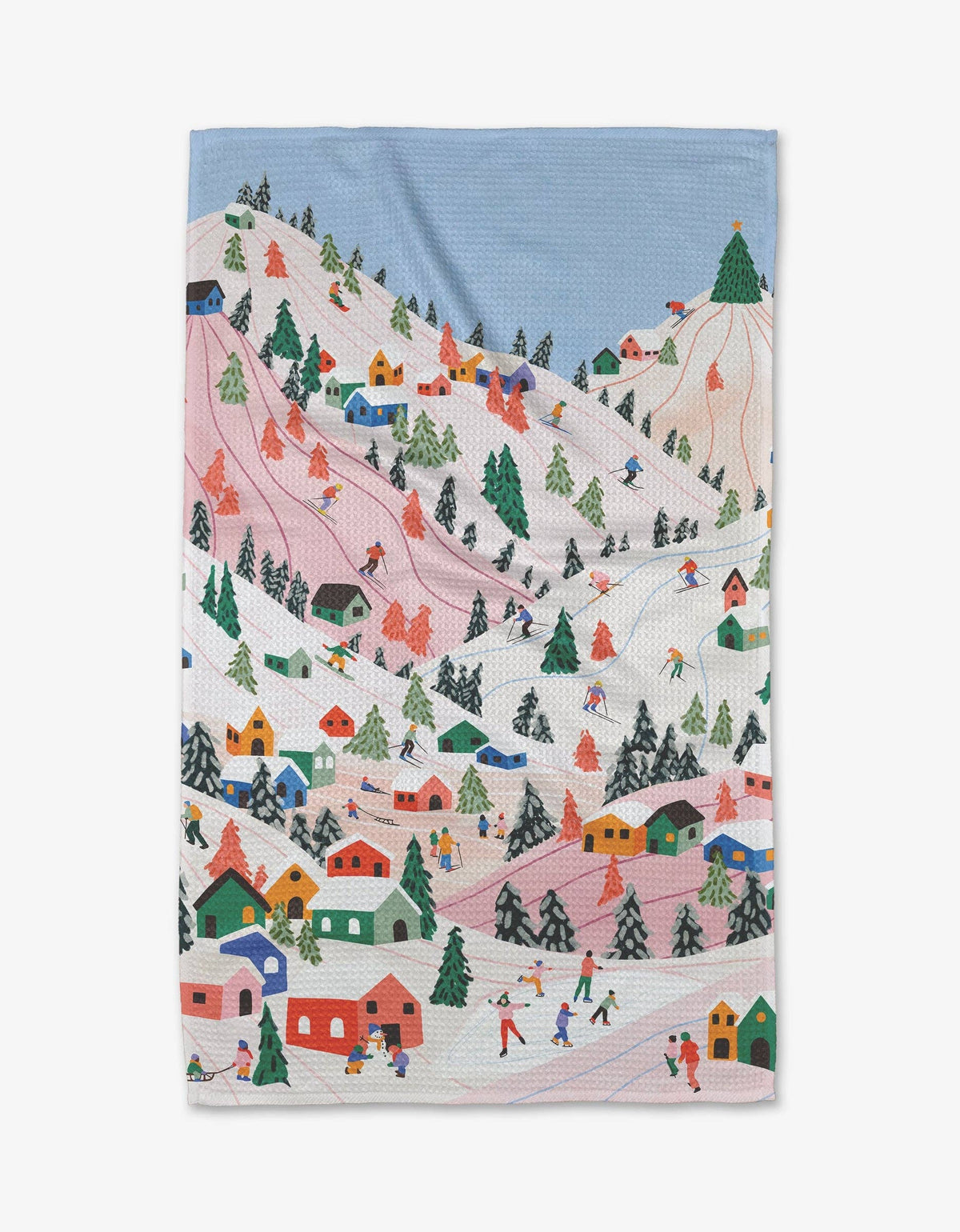 Geometry - Winter Holiday Tea Towel