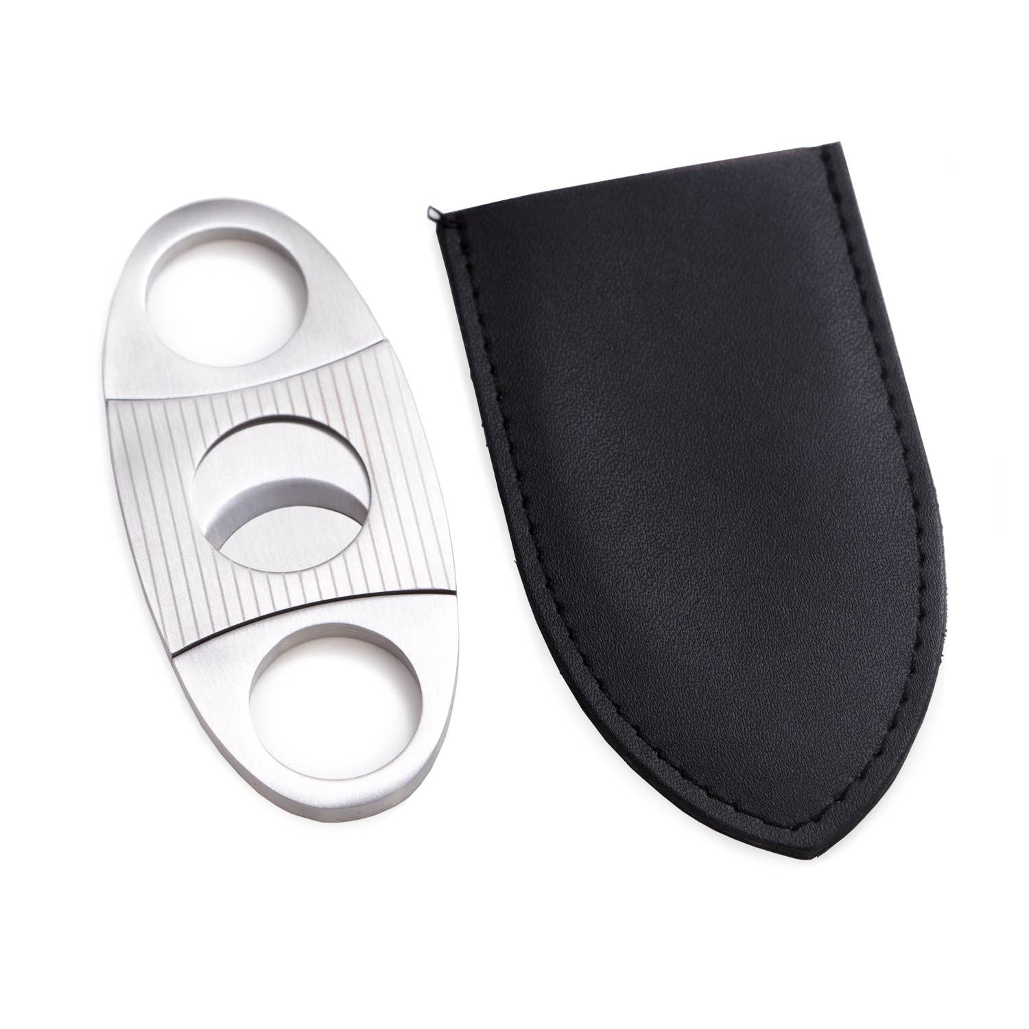 BeyBerk International - Heritage Stainless Steel Guillotine Cigar Cutter with Pouch