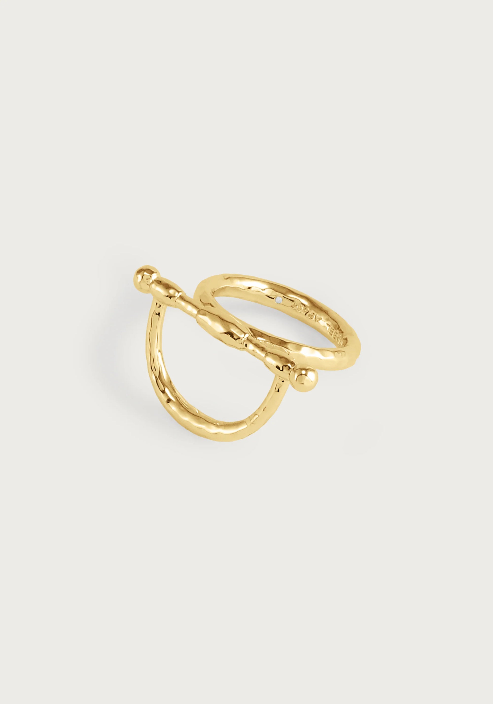 Anabel Aram Cheval Bit Ring, Gold