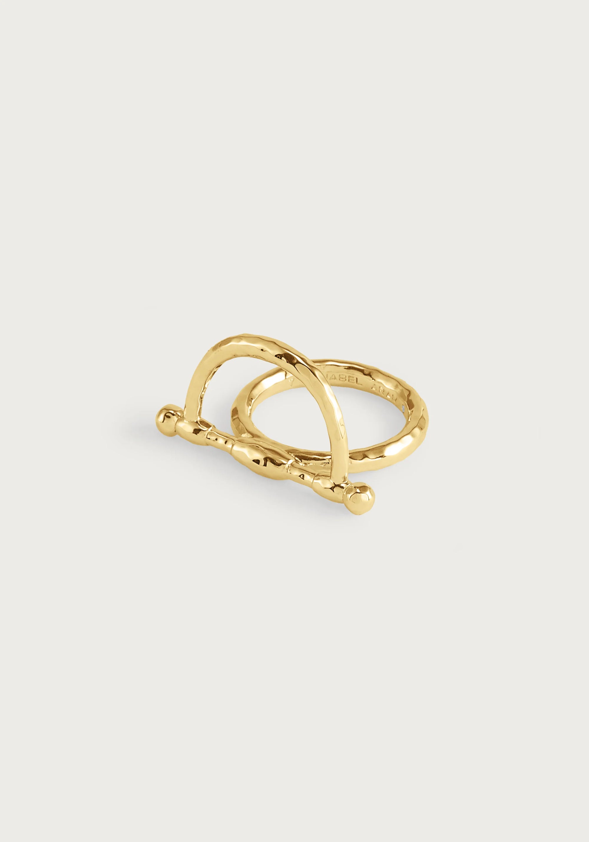 Anabel Aram Cheval Bit Ring, Gold