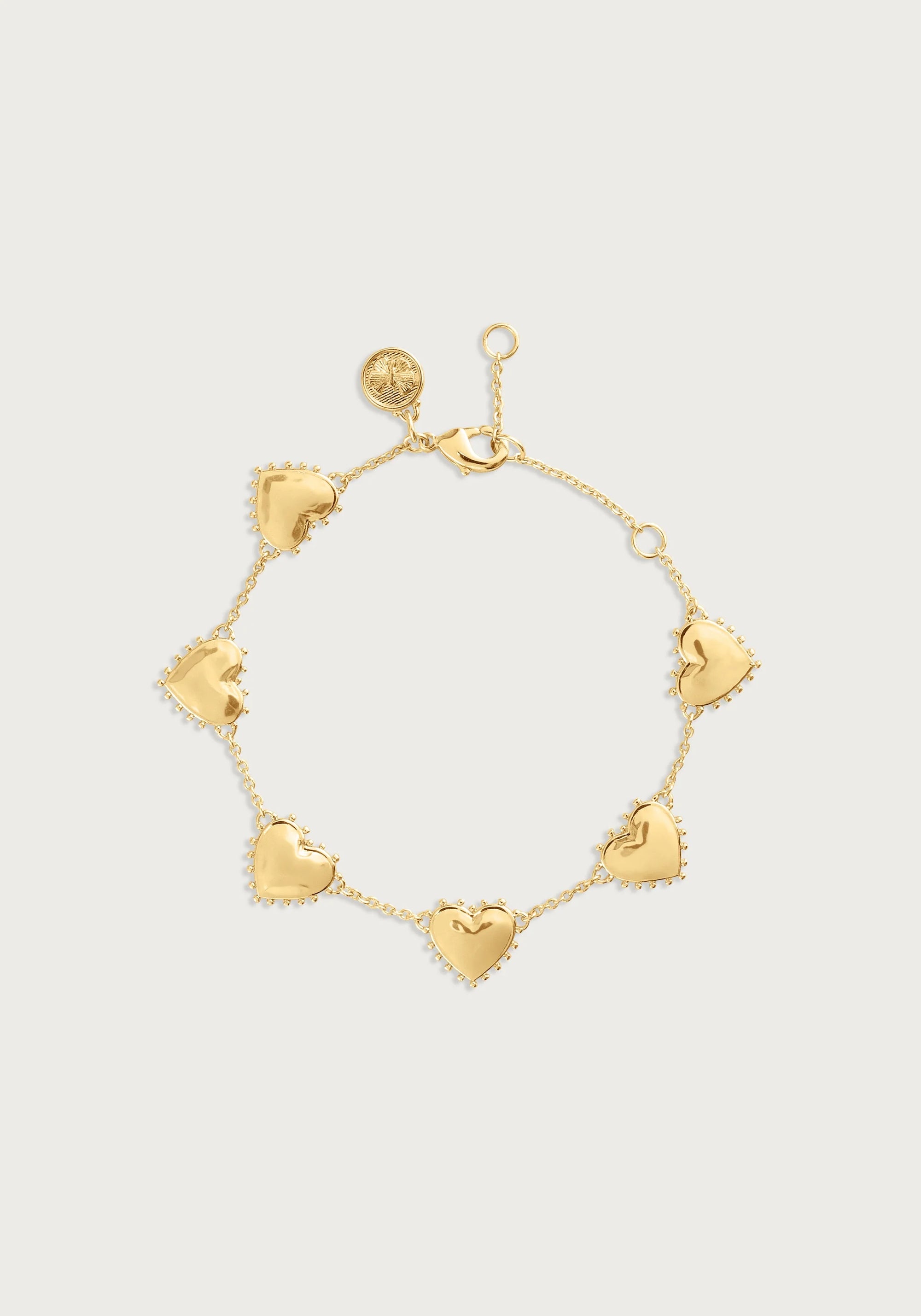 Anabel Aram Heart Station Bracelet