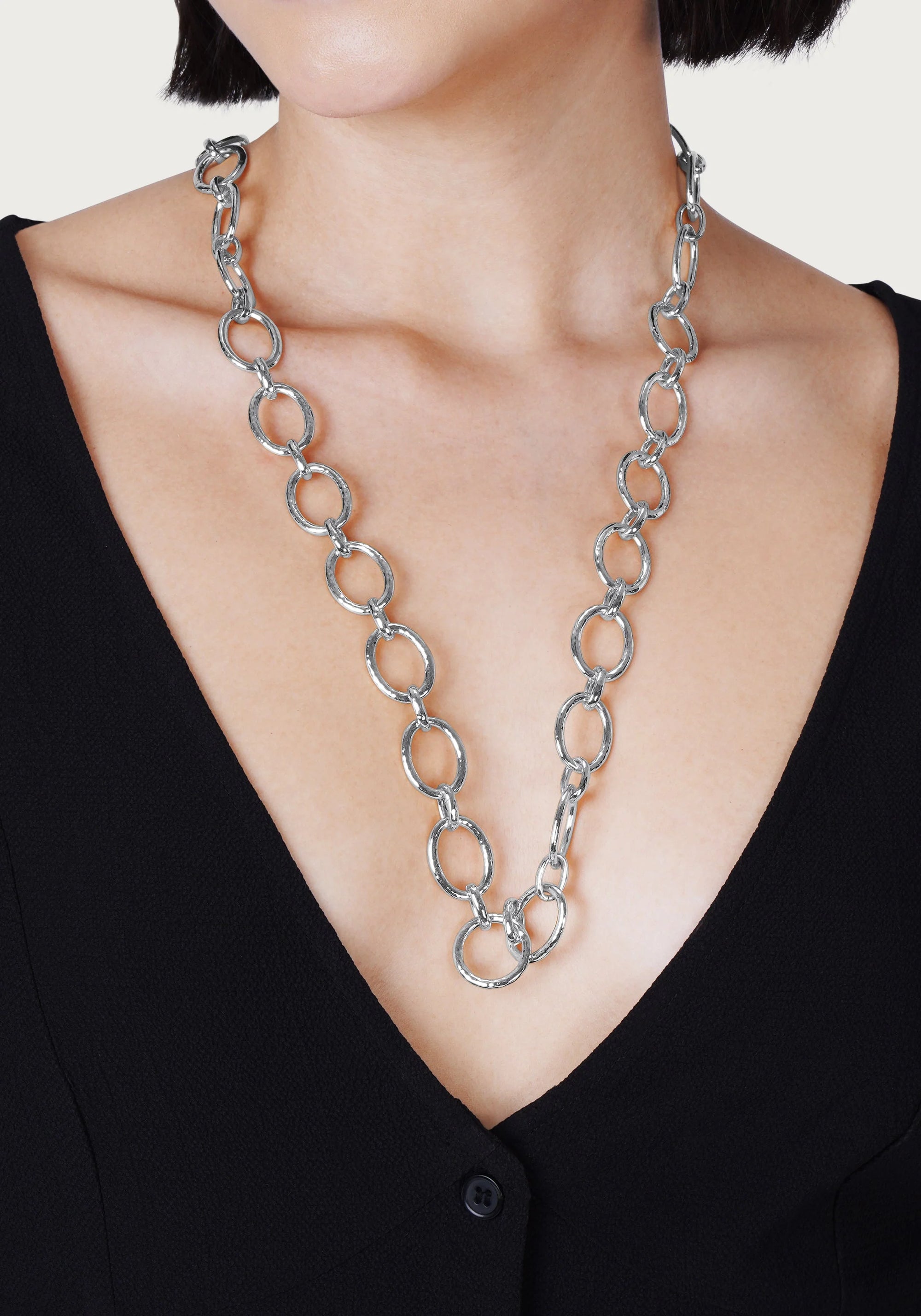 Anabel Aram Cheval Chain Necklace (Silver)