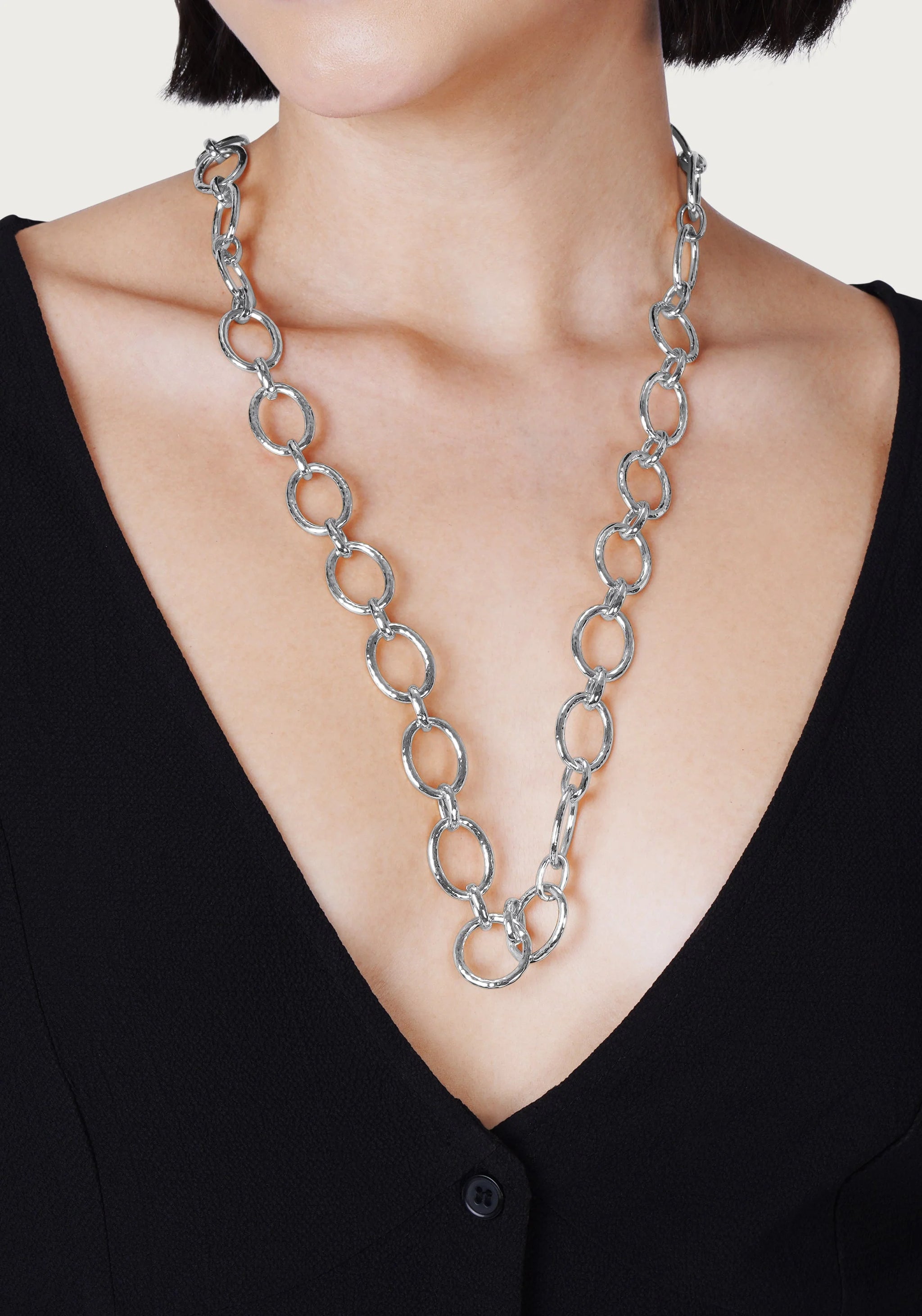 Anabel Aram Cheval Chain Necklace (Silver)
