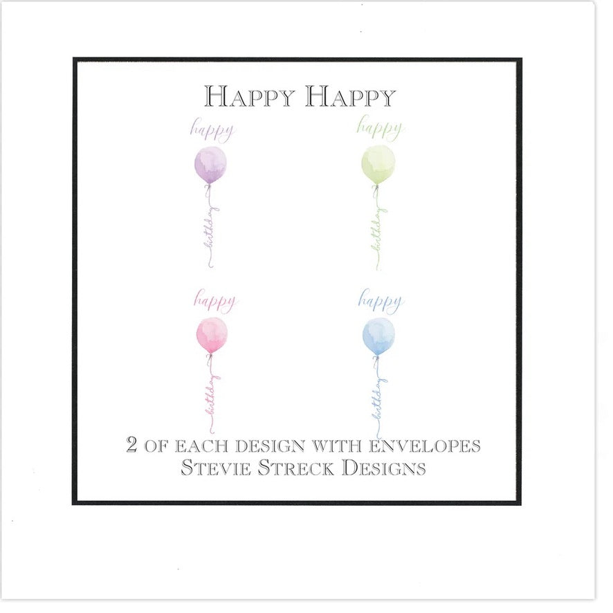 Stevie Streck Card Box - 2 each 4 designs