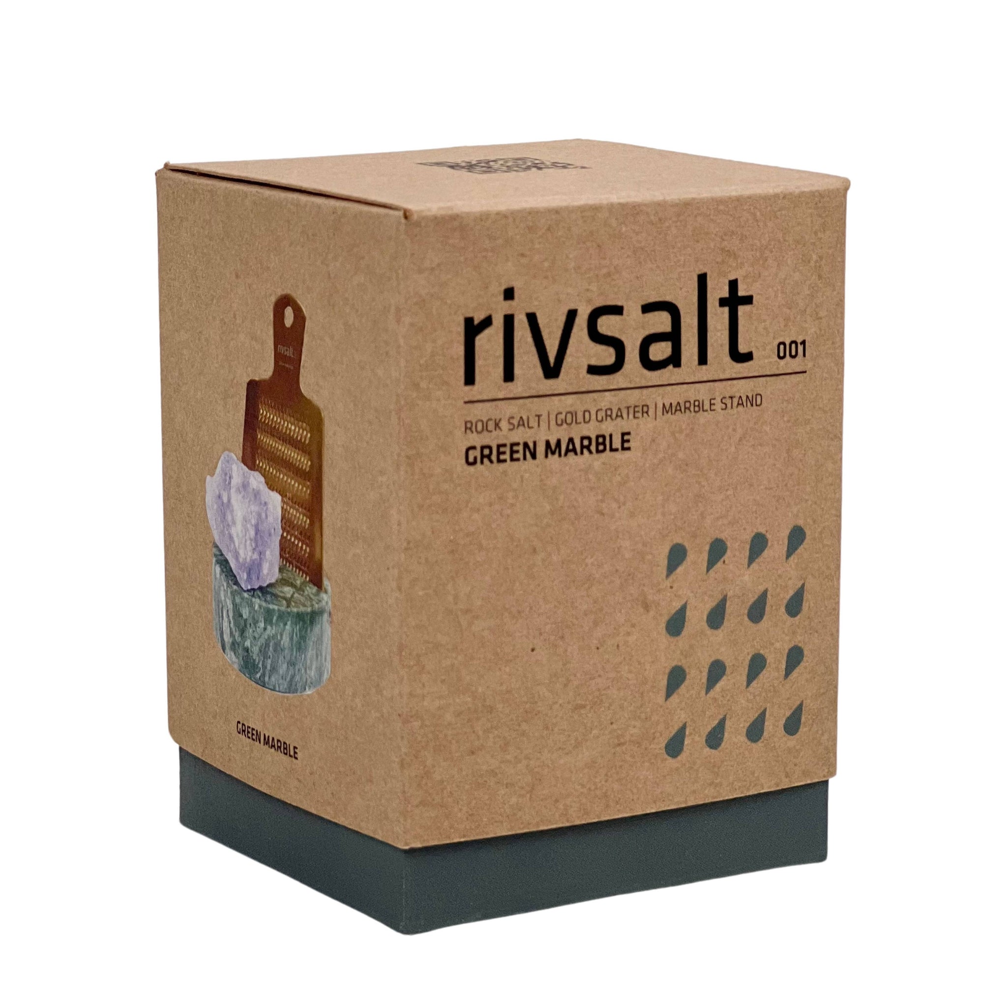 RIVSALT™ Green Marble Rock Salt Gift Set