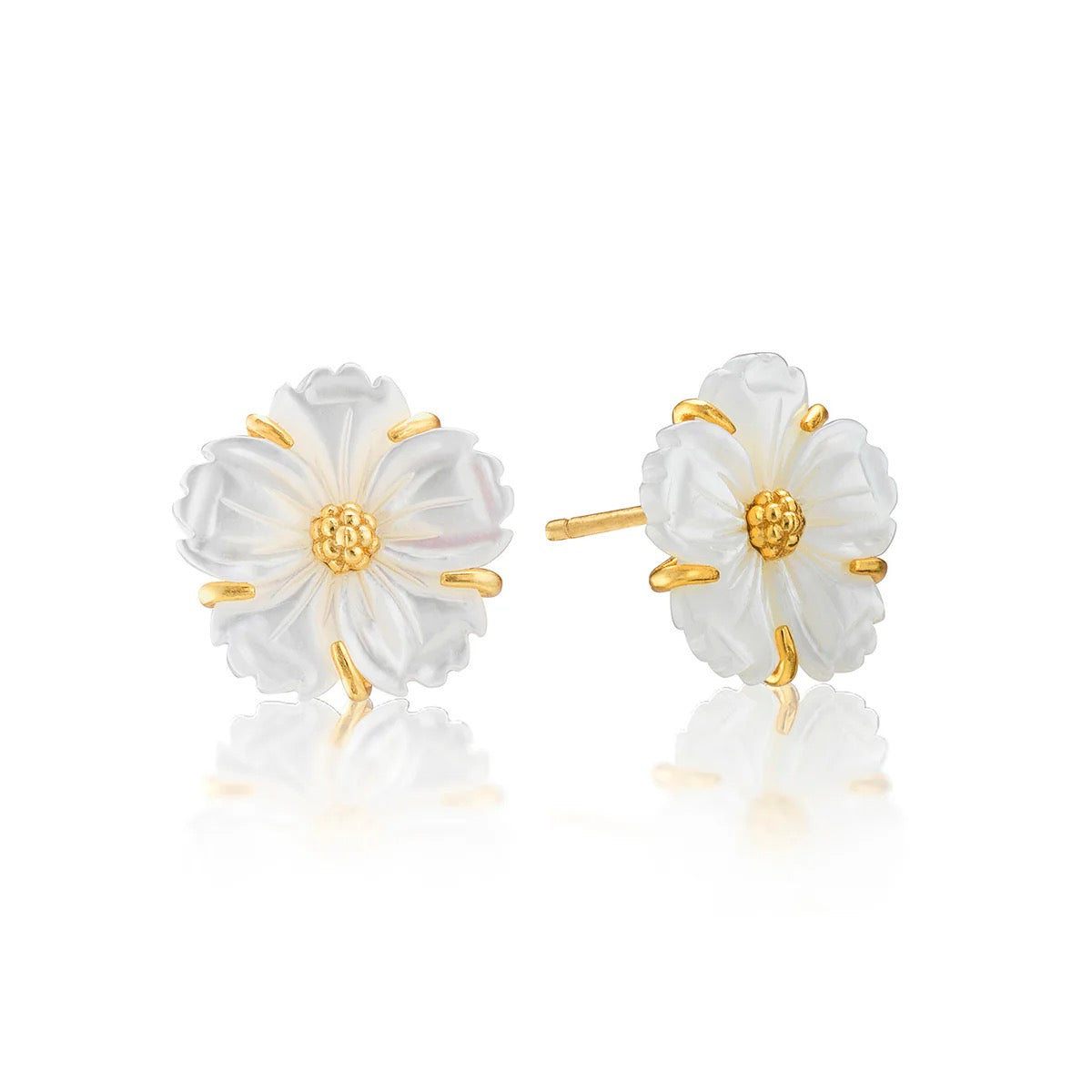 Capucine De Wulf Mermaid Garden Petite Stud Earrings - MOP