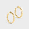 Anabel Aram Milos Medium Hoops Gold