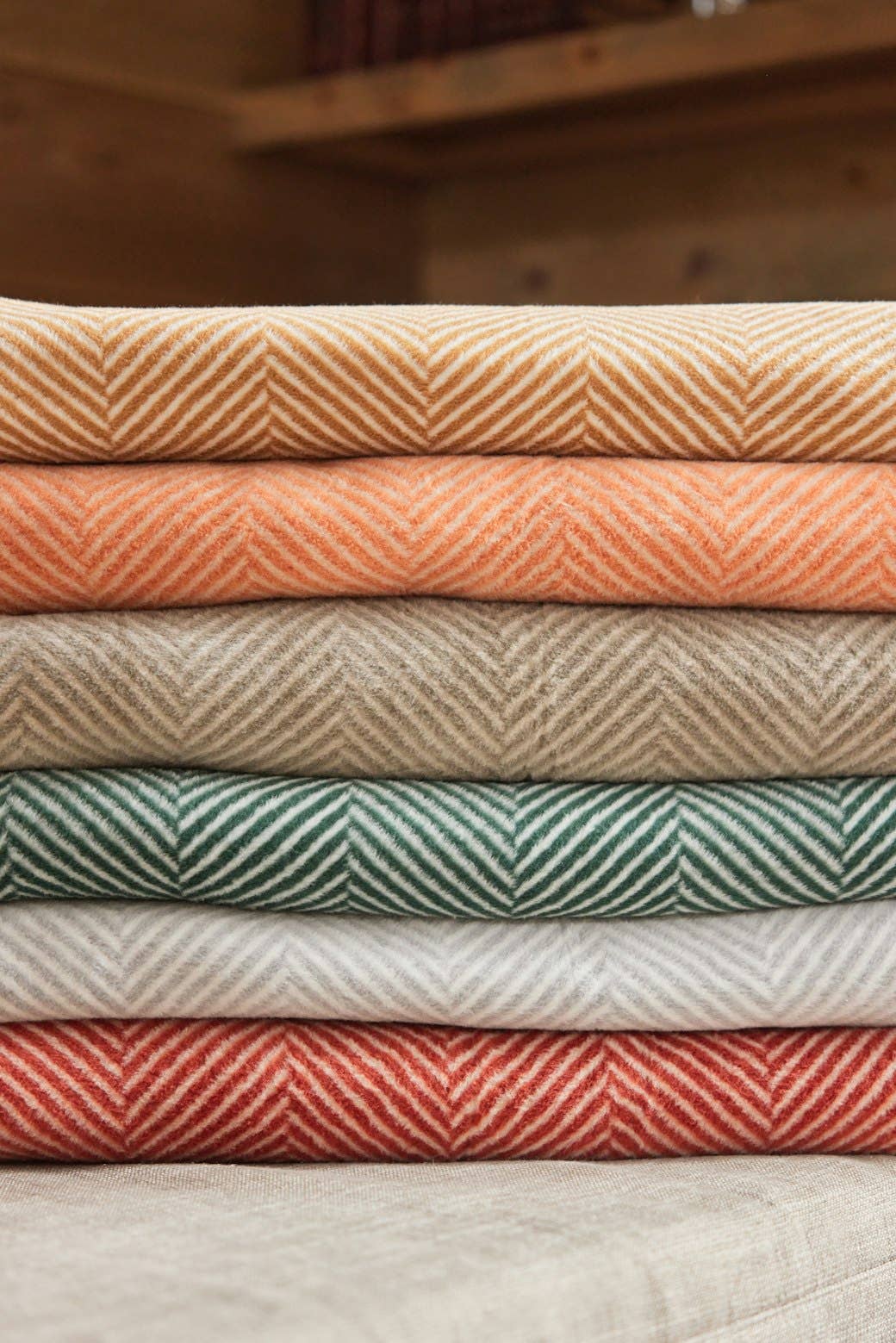 ChappyWrap Blanket - Harborview Herringbone Desert Red