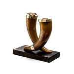 LADORADA - Light Horn Leather Candle Holder