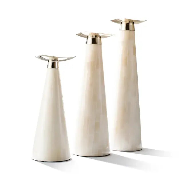 LADORADA - Bone Trio Candle Holders (Set of 3)
