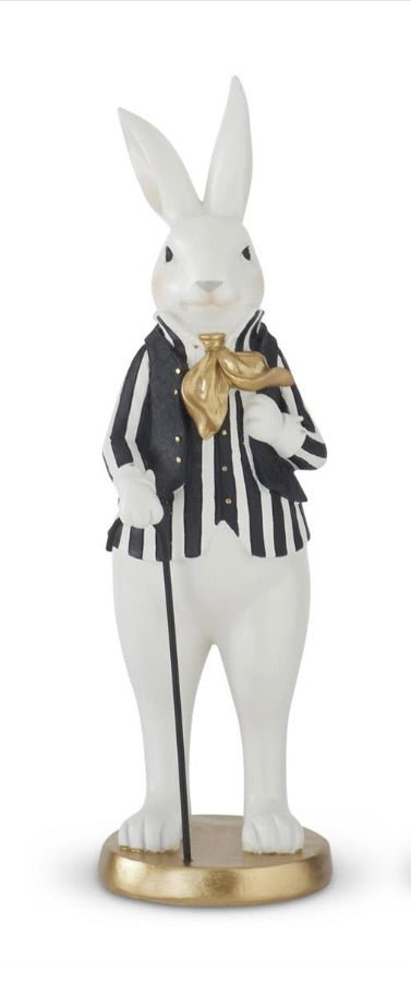 Black & Gold Resin Easter Bunnies (2 Styles)