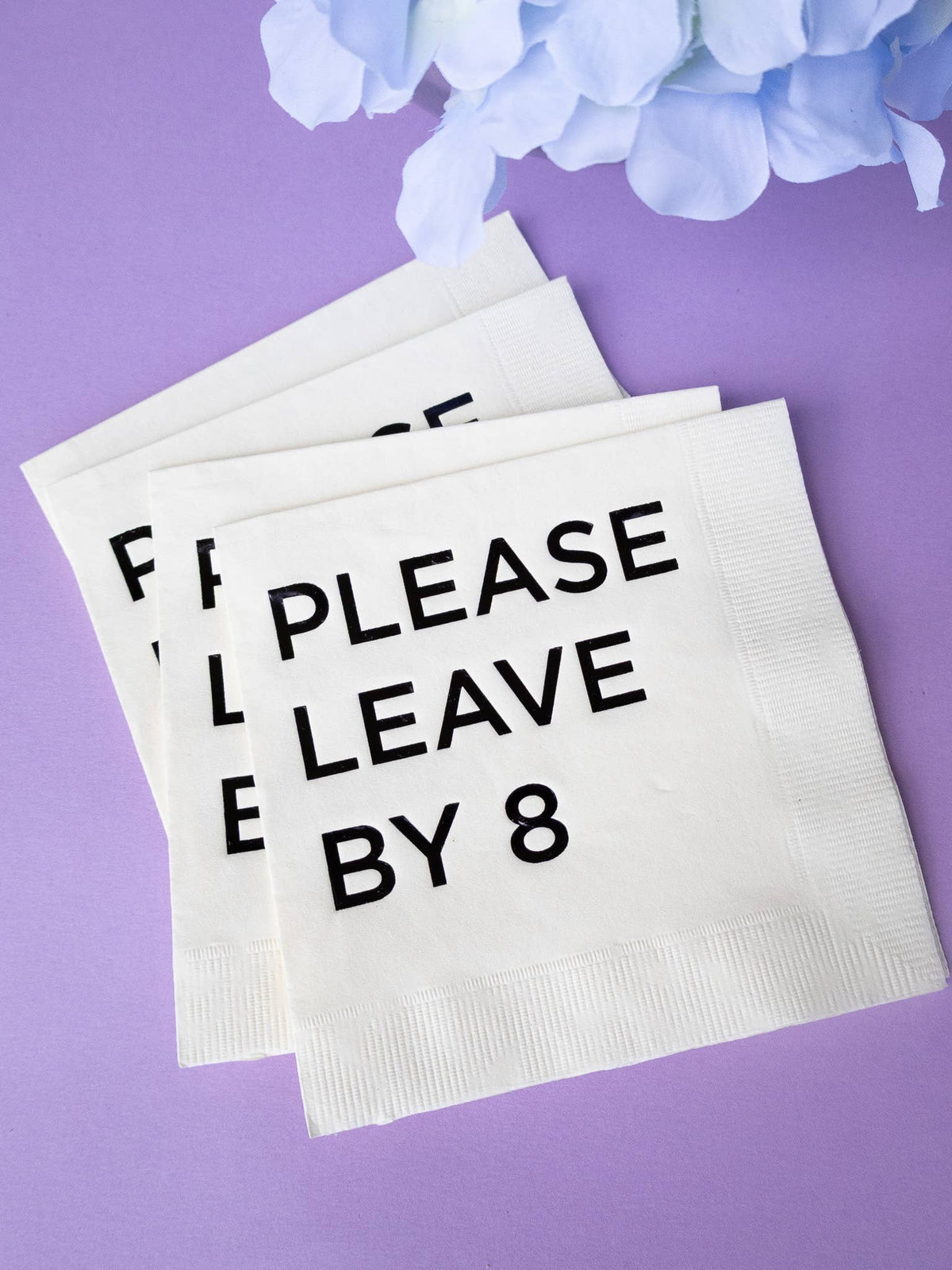 Katherine Designs & Co. - Please Leave by 8 cocktails napkins 