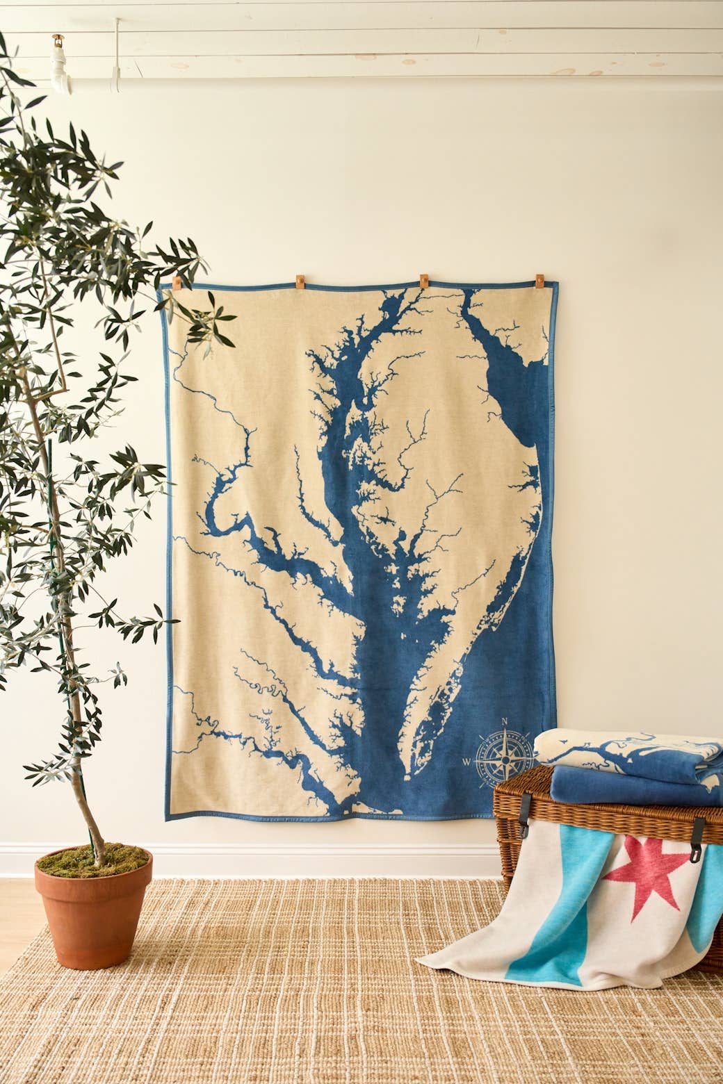 ChappyWrap - Chesapeake Bay Map Blanket