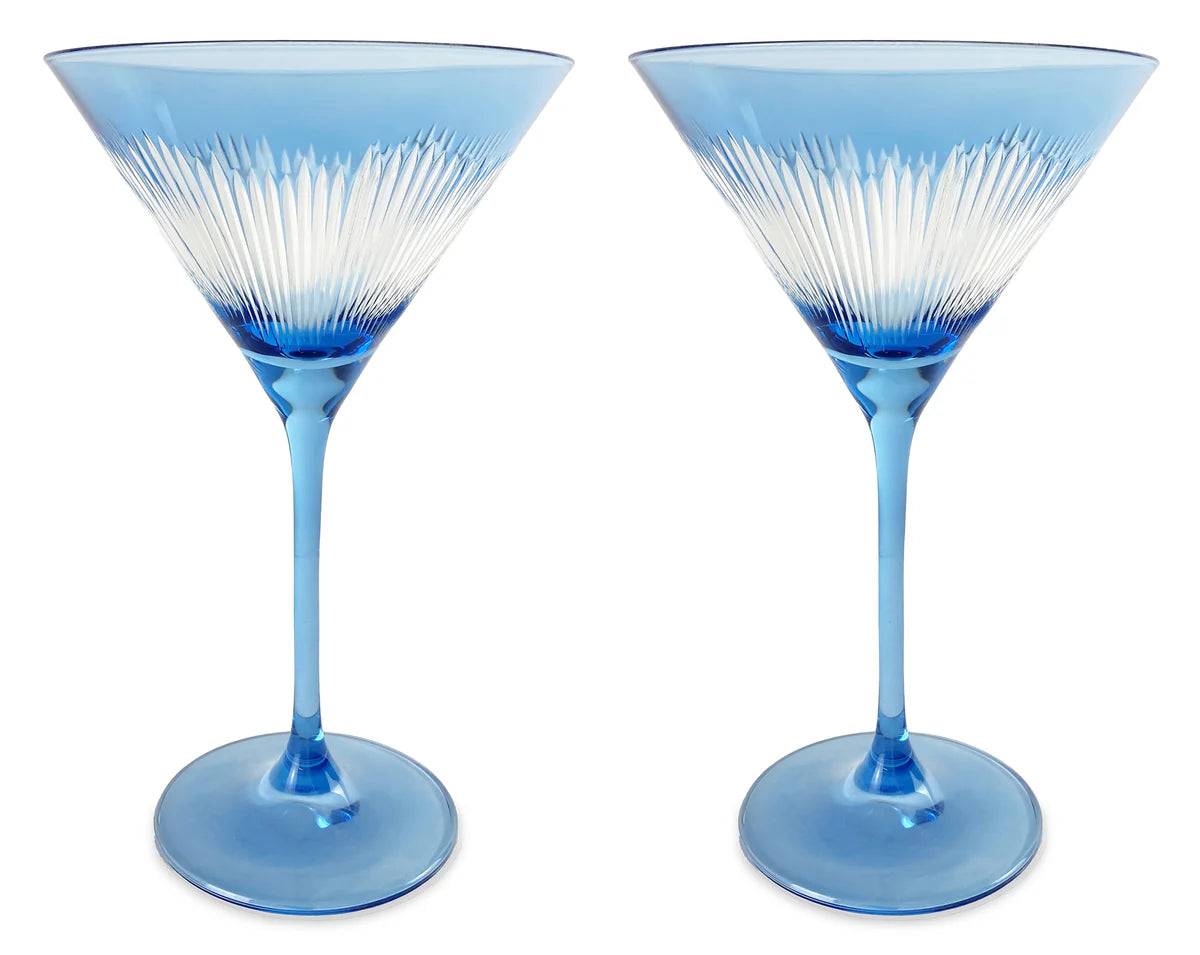Michael Wainwright Berkshire Blue Martini Set of 2