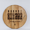 Pappy & Company - Limited Edition Authentic Bottle Flight Barrel Head