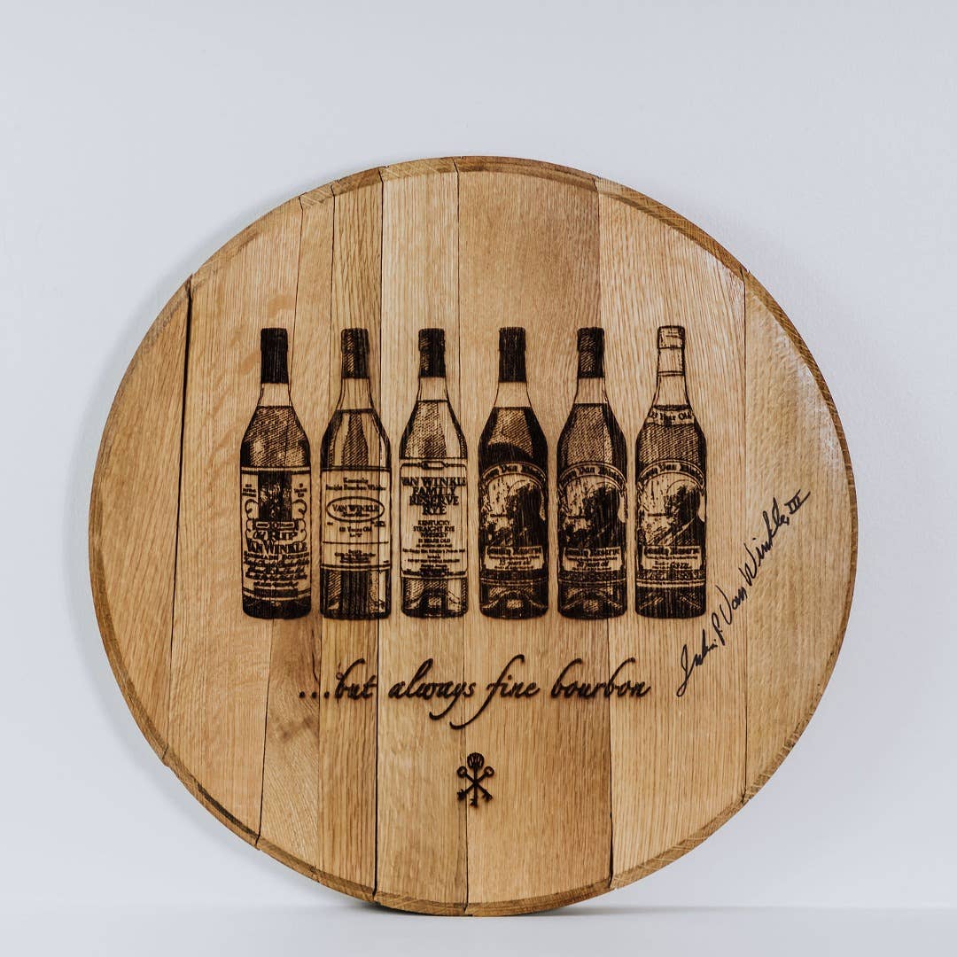 Pappy & Company - Limited Edition Authentic Bottle Flight Barrel Head