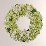 Hydrangea Wreath 24" Pink/Green