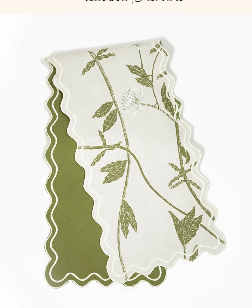 Storytime Dahlias Table Runner by Bond & Grace