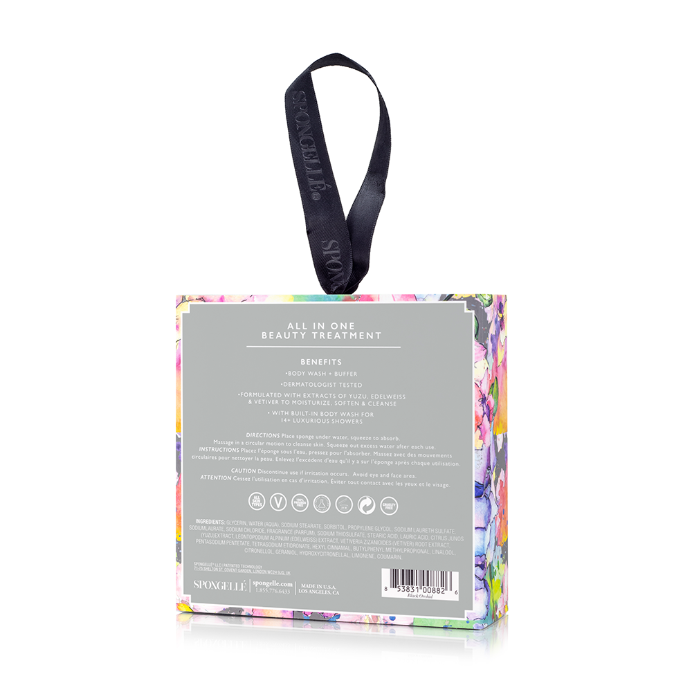 Spongellé - Black Orchid Boxed Flower