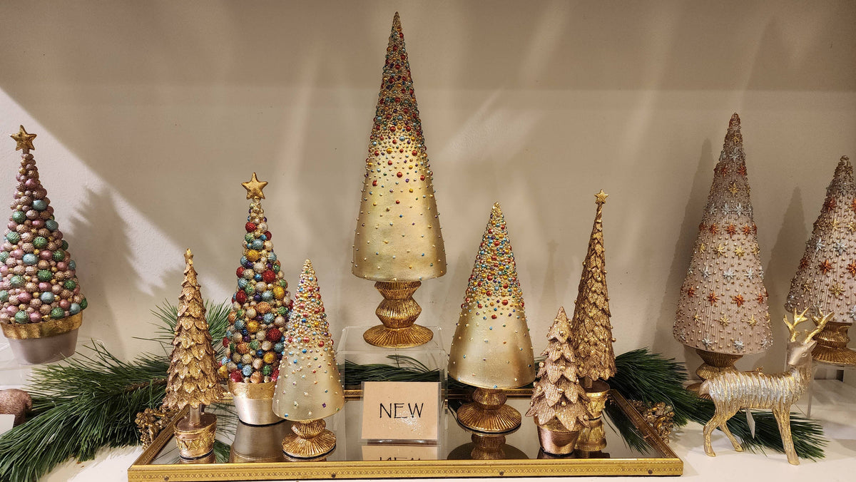 Dekorasyon Gifts  Decor - Bedazzled Cone Tree (Prism)
