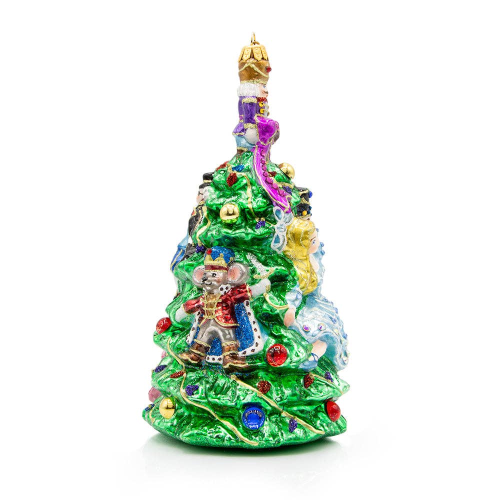 Jay Strongwater - Clara and the Nutcracker Glass Ornament