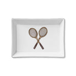 Toss Designs - Ceramic Tray - Vintage Tennis