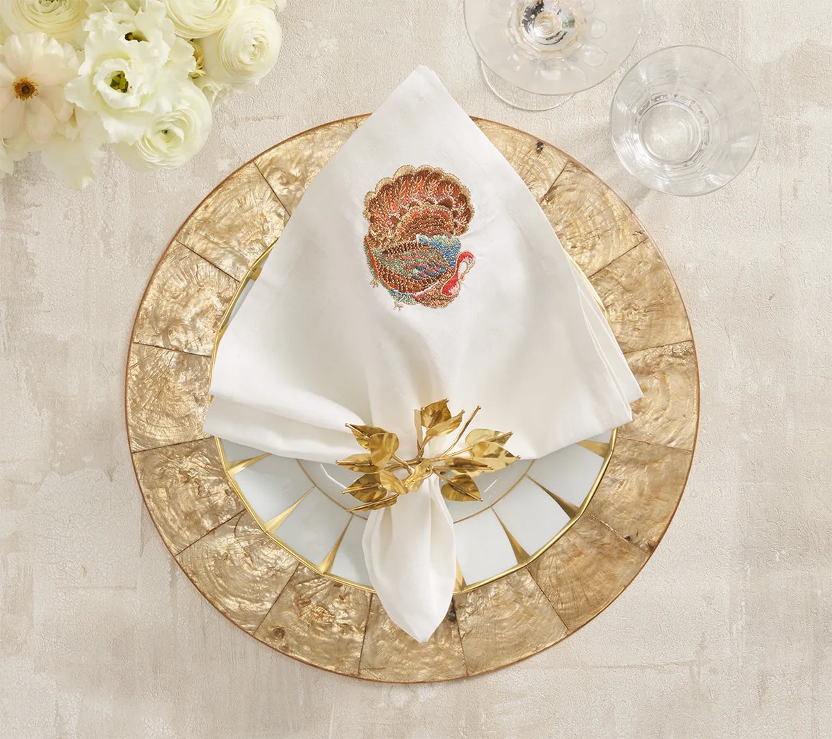 Gobble Napkin White