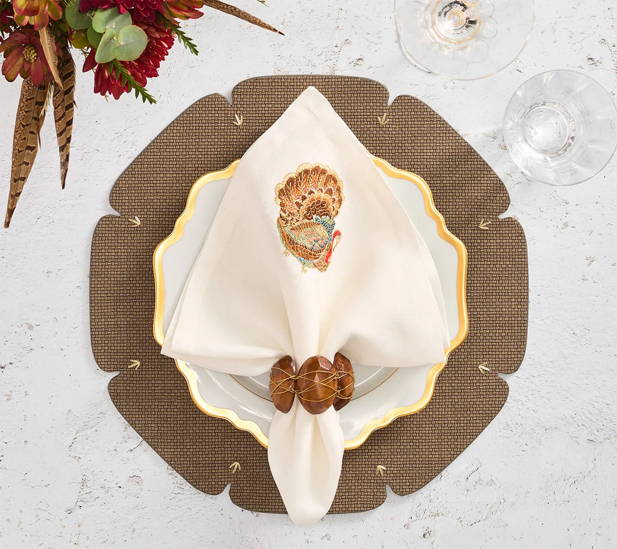 Gobble Napkin White