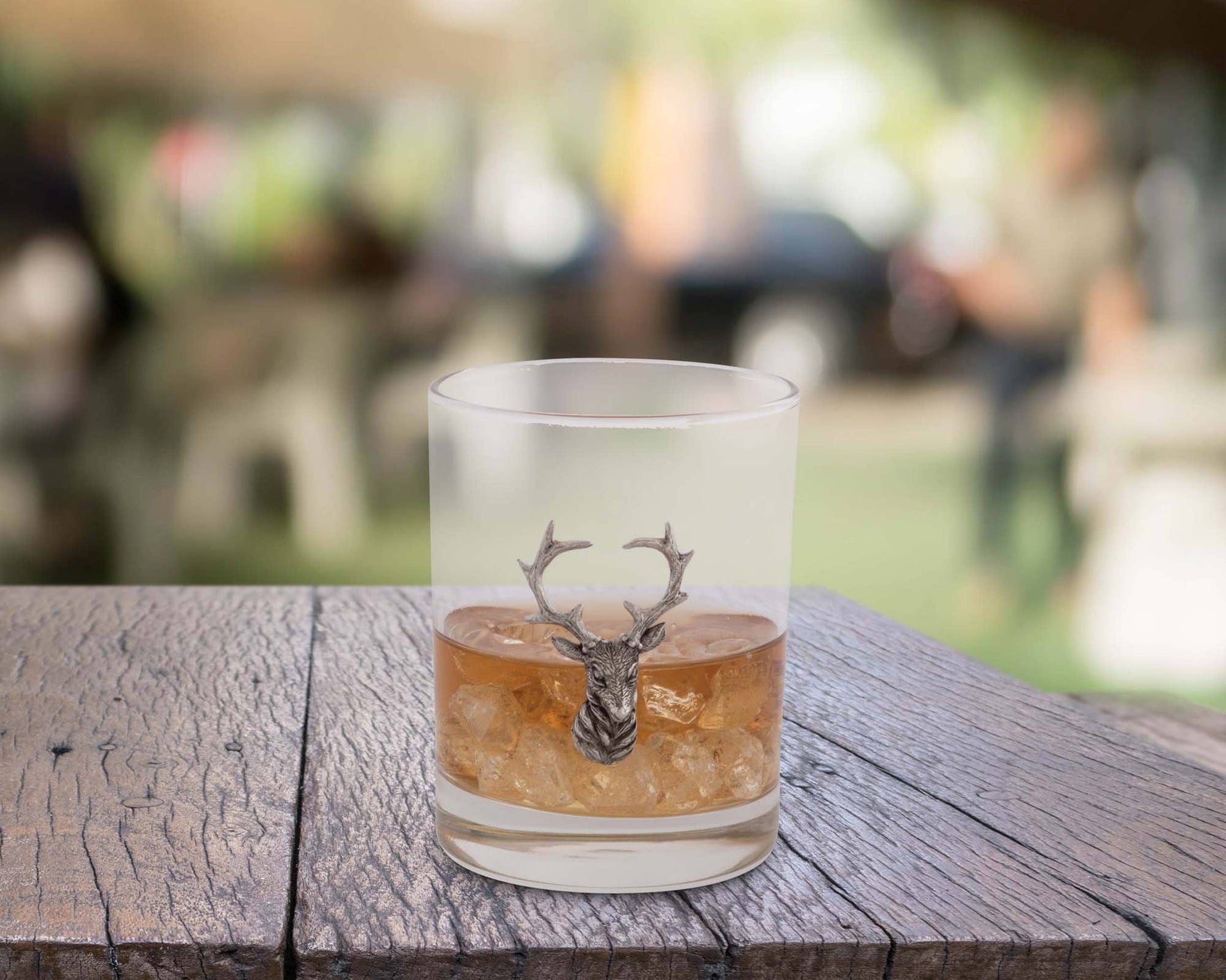 Vagabond House - Elk Head Double Old Fashion Bar Glass
